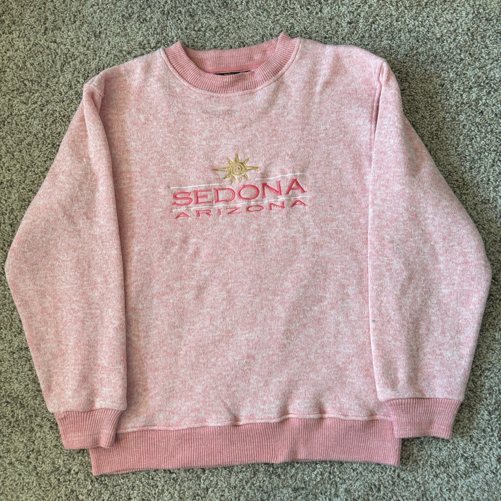 VINTAGE Sedona Arizona Pink Sweatshirt